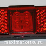 Фонарь маркерный универсальный 80.3731-02 КРАСНЫЙ узкий груз иномар PR-1414 (DA-01761(80-02))BD-7016