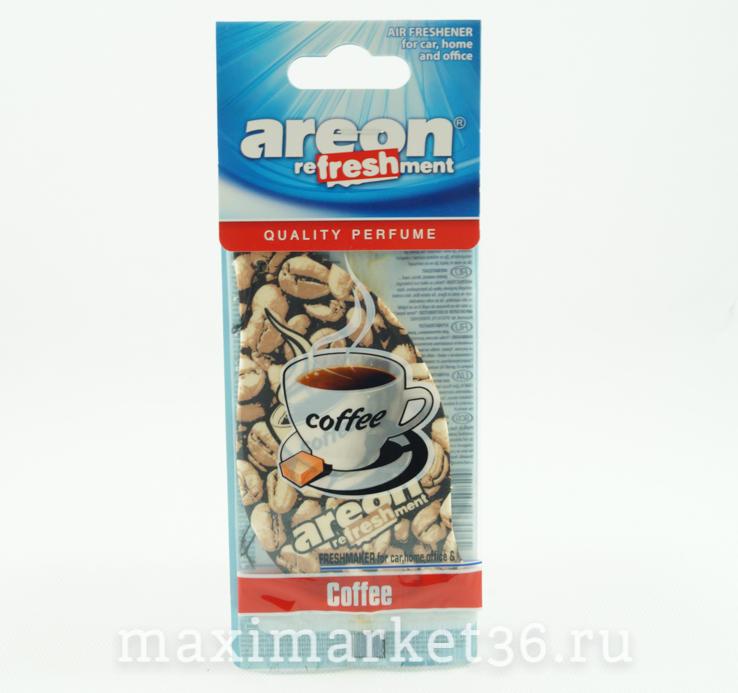 Ароматизатор AREON БУМАЖ ёлочка поштучно КОФЕ