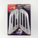 Решетка вентиляц. боковая декоративная,( блистер-2шт) серебро LP-697