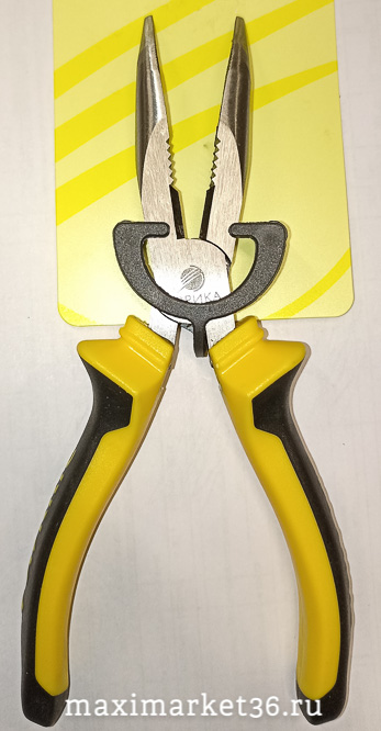 Пассатижи- утконосы (тонкогубцы) усиленные изогнутые 6" Эврика ER-60066