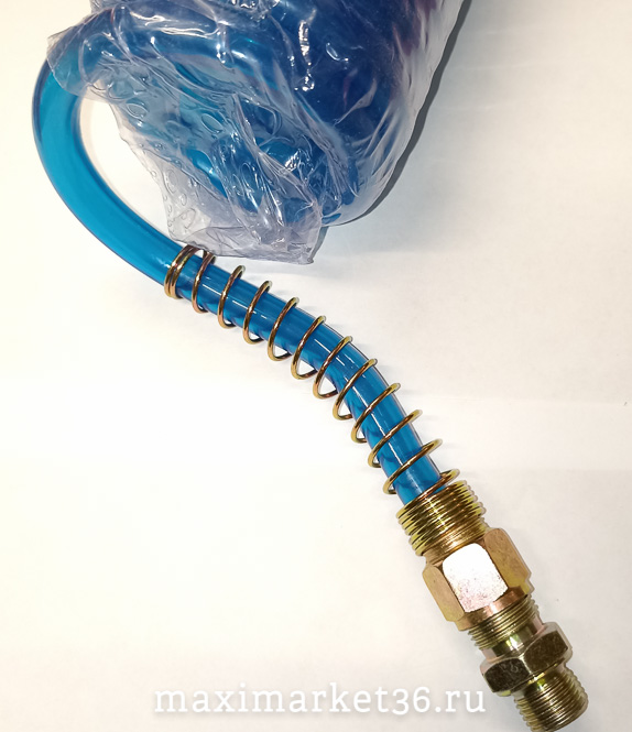 Шланг пневмотический(воздушный) 7,5 м синий штуцер М16 -4497