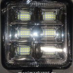 Фара диодная-ходов. огни 72 COB LED- ГОРЯТ И МОРГАЮТ КВАДРАТНЫЕ (1 ШТ) G0045-BS