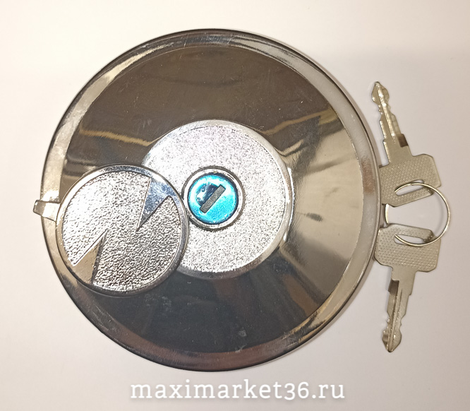 Крышка бензобака с замком 80 мм металл (защита ключа+клапан) -2697 PR-0774/KN-073