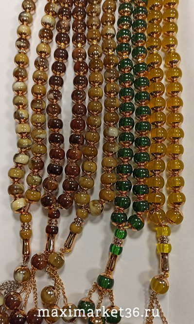 Амулет-чётки золото крупные