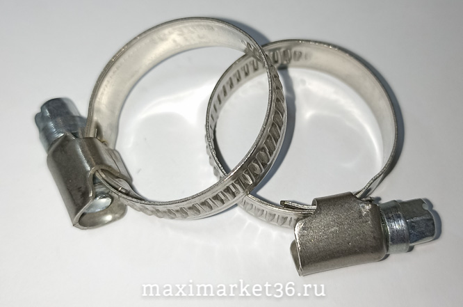 Хомут нержавейка D10-16(100) 9мм в коробке ТРЕК