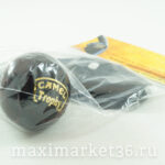 Ручка на руль 777 дервяная.(бук) усиленн. крепёж лакирован. с золот. эмблемой