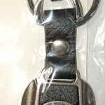 Брелок ШИКАРНЫЙ кожа+серебро KIA