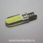 Автолампа W5W COB керамика + ОБМАНКА в СИЛИКОНЕ 24V Белый /10шт