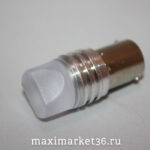 Автолампа P21W (BA15s-одноконтактная) 6 SMD (3528) ЛИНЗА WHITE 12V Д(S0027)