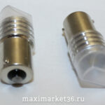 Автолампа P21W (BA15s-одноконтактная) 6 SMD (3528) ЛИНЗА WHITE 24V Д(S0027-24)