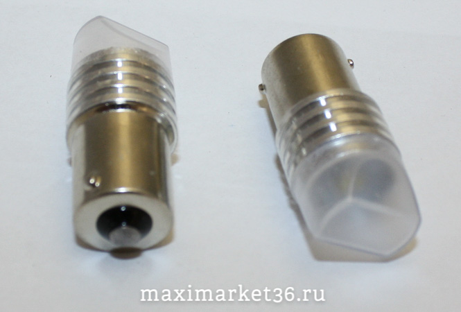 Автолампа P21W (BA15s-одноконтактная) 6 SMD (3528) ЛИНЗА WHITE 24V Д(S0027-24)
