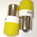 Автолампа P21W (BA15s-одноконт) КЕРАМИЧ. YELLOW 12-24V -6023