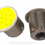 Автолампа P21W (BA15s) одноконт COB (сплошной керамич. диод) WHITE 24V (S0003-24) АМ-110291