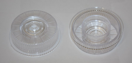 Рассеиватель габаритного фонаря (Нов Обр ОГ-31.32.33.32.Е-102) БЕЛЫЙ ПЛОСКИЙ