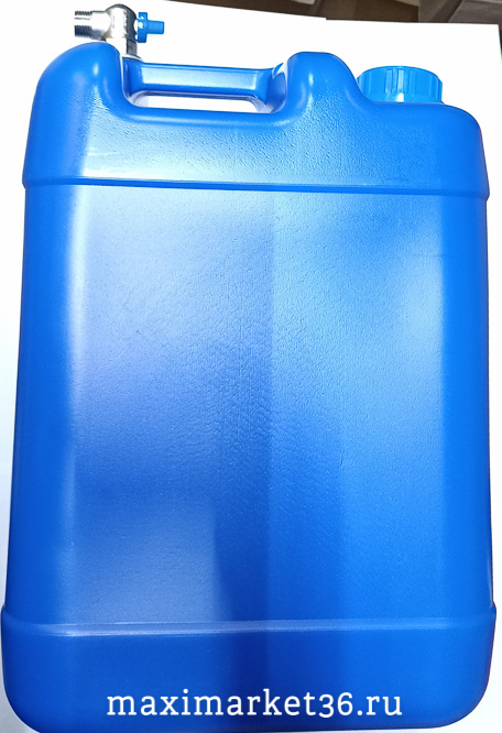 Канистра-умывальник 20л ПОЛЬША синяя c металлич.краном -115002