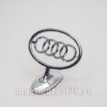 Эмблема на капот (прицел) AUDI металлическая на самоклейке(скотч 3М)