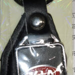 Брелок на ключ кожаный с металлич вставкой логотипа авто KIA