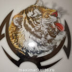 Наклейка "ТИГР на тату №3" 15х15см 54346 (5926)