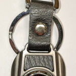 Брелок ШИКАРНЫЙ кожа+золото+серебро HONDA