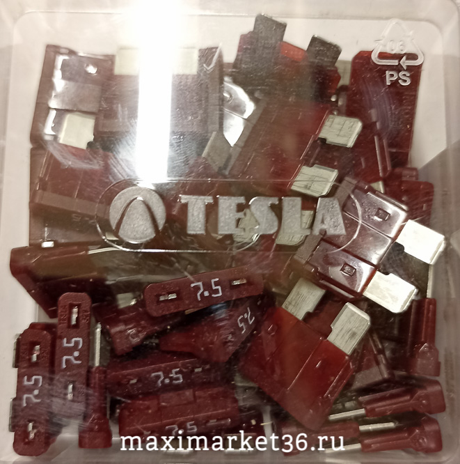 Предохранители TESLA 2108 флажковые 7.5А (по 50шт)