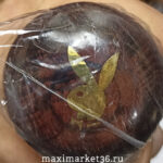 Ручка на руль ЗАЧИК "PLAYBOY" дервян.(бук) усиленн. крепёж лакирован. с золот. эмблемой