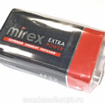 Батарейка солевая Mirex 6F22  КРОНА 9V блистер 3747 3778