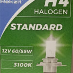 Автолампы H4 (12-60/55) P43t REKZIT Standart 90040