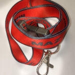 Шнурок-держатель на шею "MAZ" модный с металлическим карабином