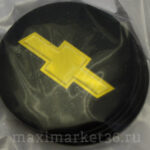 Наклейки на колпак ступицы с эмблемой D=60мм CHEVROLET (4шт) ВЫПУКЛЫЕ ЧЁРНЫЕ