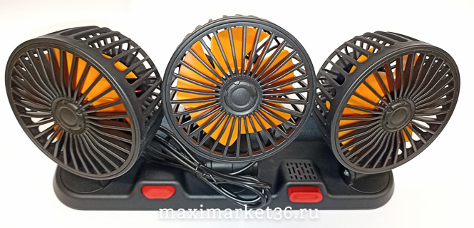 Вентилятор ТРОЙНОЙ 24V (F4310) + бокс для ароматизатора+набор -визитка