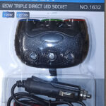 Разветвитель прикуривателя 1632 OLESSON 12/24V 3 гнезда -4866