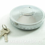 Крышка бензоб с замком 80 мм металл.хром(защита ключа)MAN VOLVO SCAN MERC-2695 DA00819 PR-0238KN-036