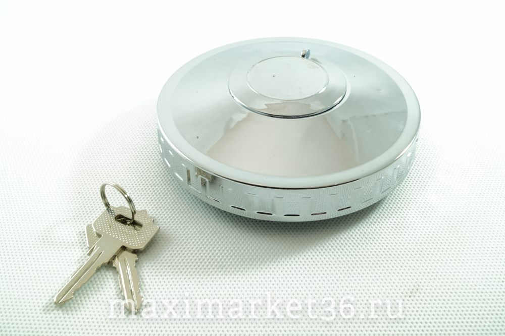 Крышка бензоб с замком 80 мм металл.хром(защита ключа)MAN VOLVO SCAN MERC-2695 DA00819 PR-0238KN-036