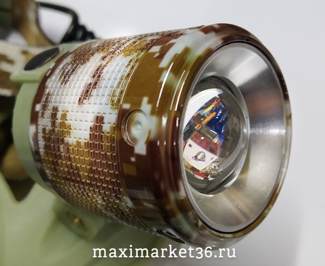 Фонарь налобный аккумуляторный LED зарядка USB +ZOOM FA 002 -P50