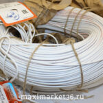 Провод одножильный медный МГШВ 1,5мм ТУ16 505.437-82 (300 метров бухта) белый в несгораемой оплётке