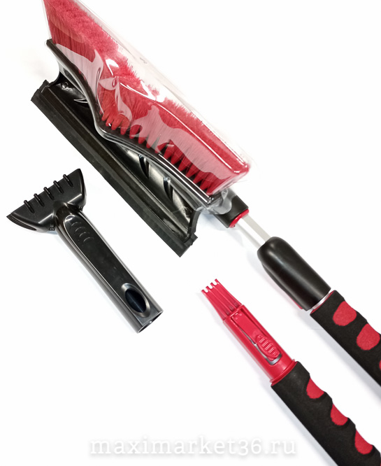 Щетка-Скребок-Водосгон ГРУЗОВАЯ CA-85 3в1 -телескопич.щетка для снега(66-86см)