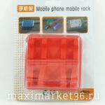 Держатель телефона 094 коврик-липучка с бортиками 03 красный 9217