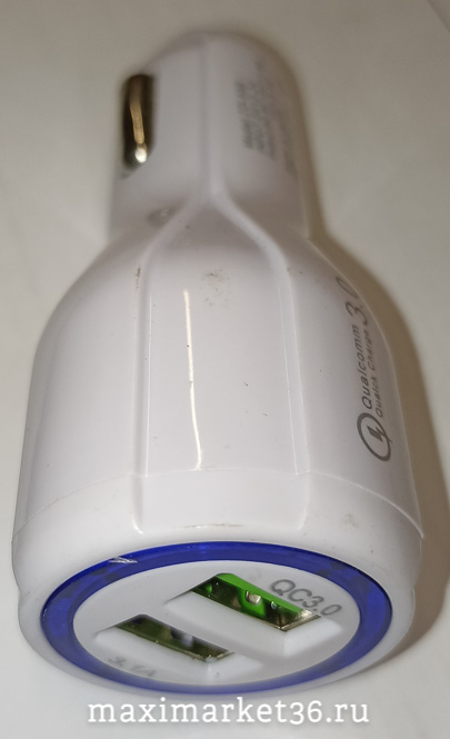 АЗУ(штекер прикур) 2 USB 3,1А QUICK CHARGE (БЫСТРАЯ ЗАРЯДКА) MRM 095 5586 DC MR681 (6319)