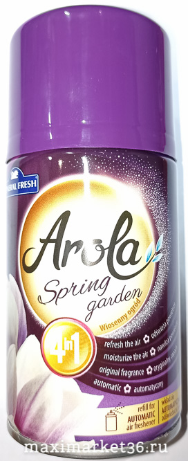 Освежитель воздуха-ароматизатор AROLA-SPRING GARDEN балон-распылитель 250 мл