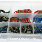 Набор прорезиненных шайб 12 размеров (245шт)  -1944 PR--0461