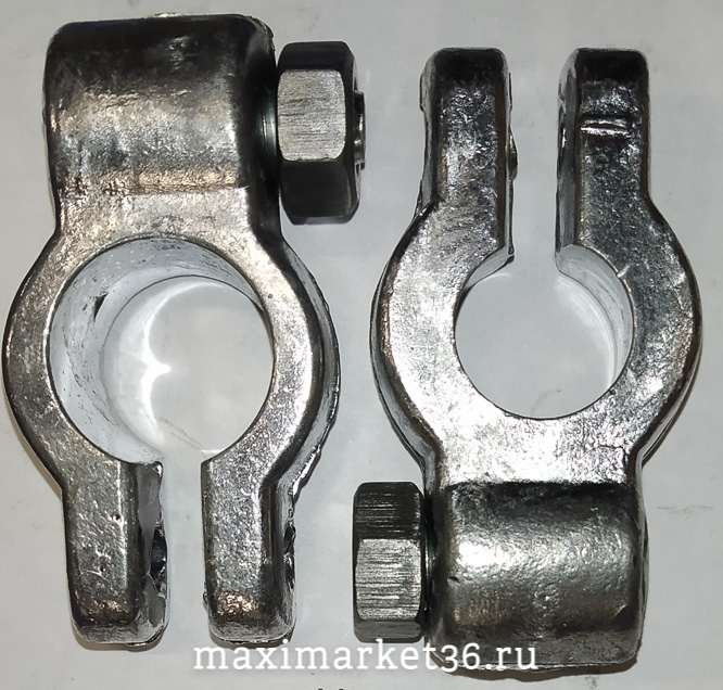 Клеммы аккумуляторные свинцовые Грузовые с болтом /60