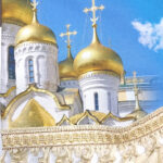 Ламбрекен с надписью "СПАСИ И СОХРАНИ+КУПОЛА" ( СИНИЙ ) Крутая бахрома ГРУЗОВОЙ