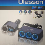 Разветвитель прикуривателя 1527 (-4889) OLESSON 12/24V 2 гнезда + 1 USB 5В 800мА