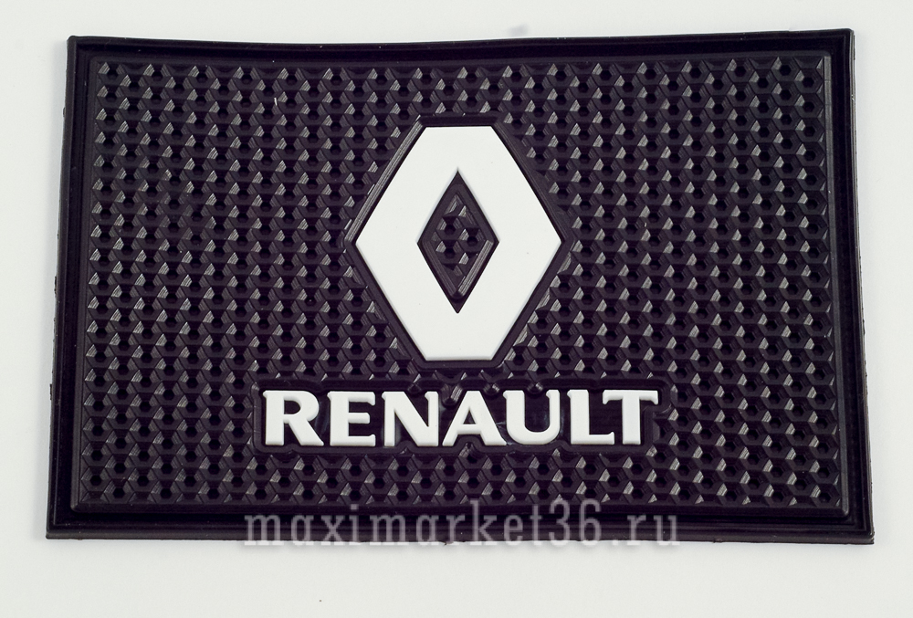 Коврик антискатный силиконовый 20 смх13 см с логотипоv RENAULT