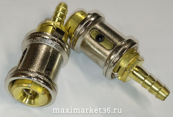 Наконечник шланга подкачки "БЫСТРОСЪЁМ"6мм ЗАЩЁЛКИВАЮЩИЙСЯ --1244 -3358