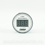 Вольтметр автомобильный круглый герметичный ,крепление --ВИНТЫ "АВРОРА" 3-30V (СОНАР)