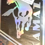 Наклейка Эмблема КАМАЗ 16х25см светоотраж. ПАРА 82875 (08901)