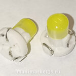 Патрон с лампой 1COB 24V бел диод T5W0.3W патMFN4 панель приборов на япон+корейс. грузовX0062-24