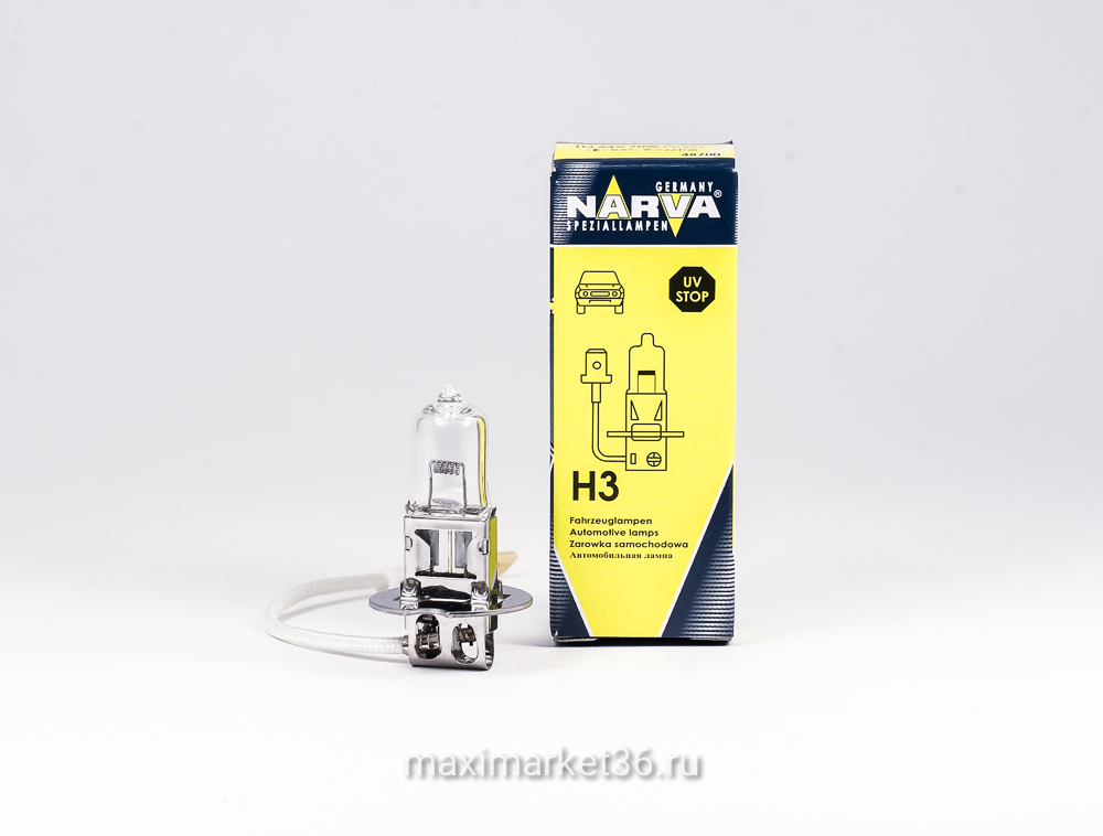 Автолампы H3 (12-55) PK22s NARVA 48321