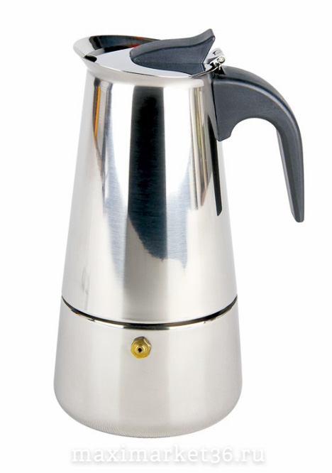 Кофеварка гейзерная Стальная 9 чаш